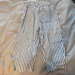 Cropped striped pants